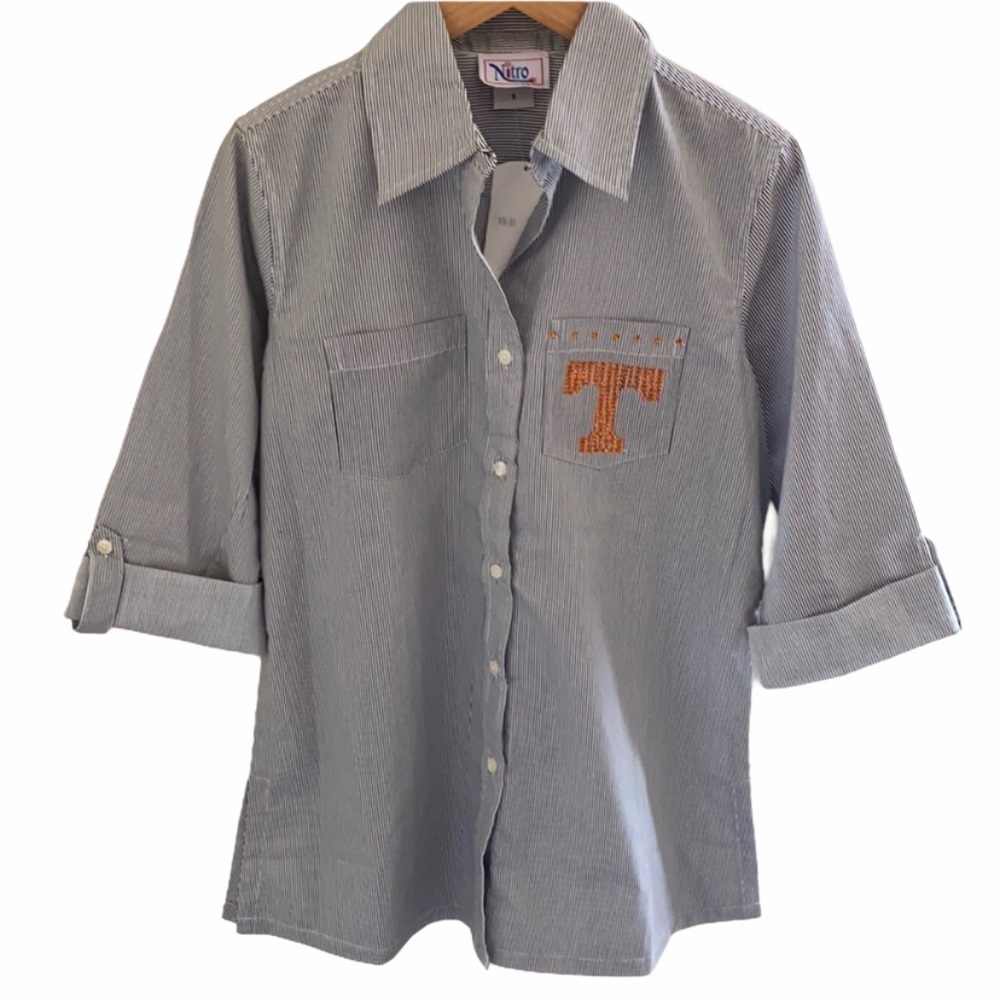 University of Tennessee Bling Button Up Top